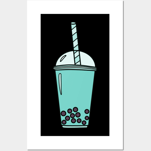 Bubble Tea Wall Art by Kelly Louise Art